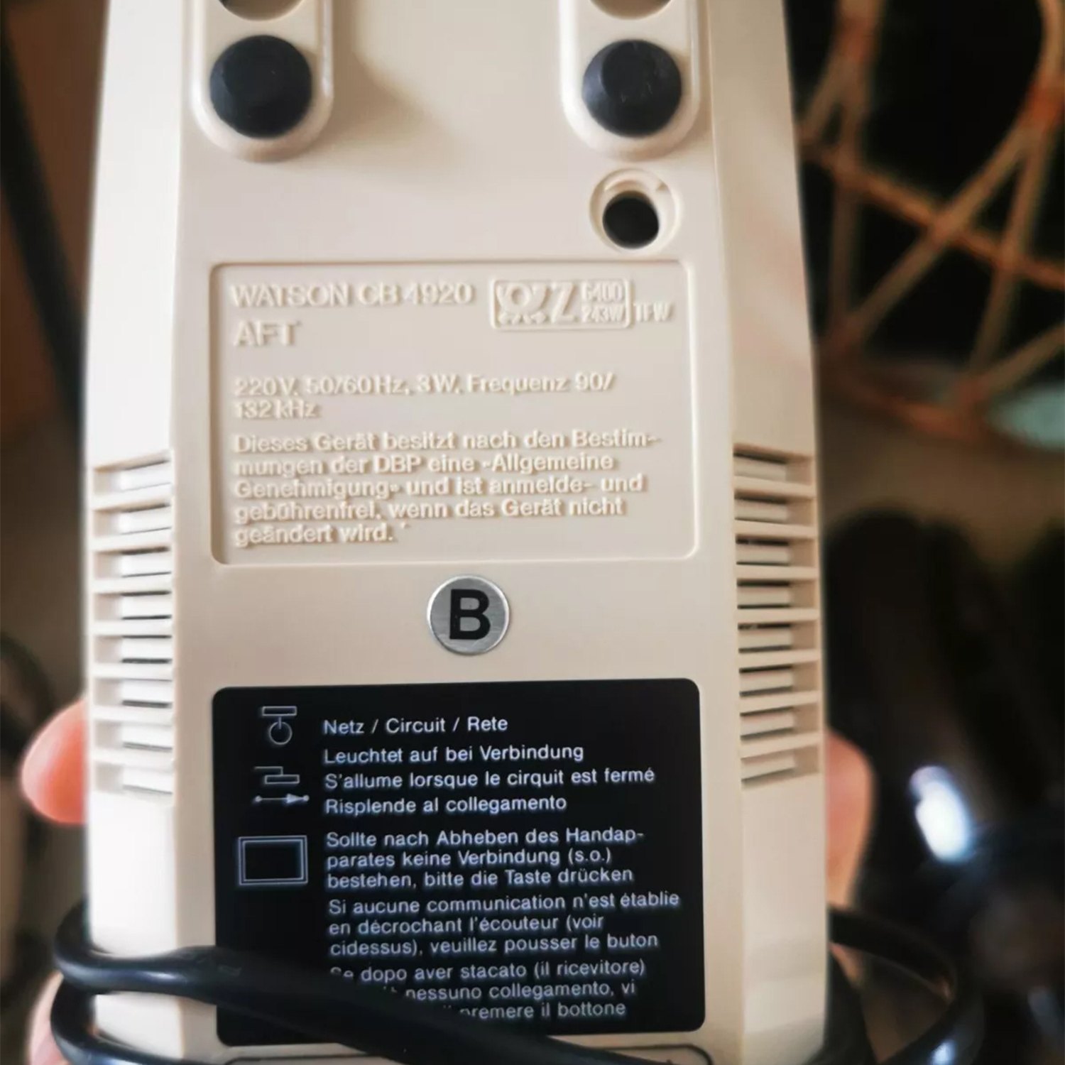 Powerline-Telefone (1 Paar) – Vintage – Telefonie über Stromnetz