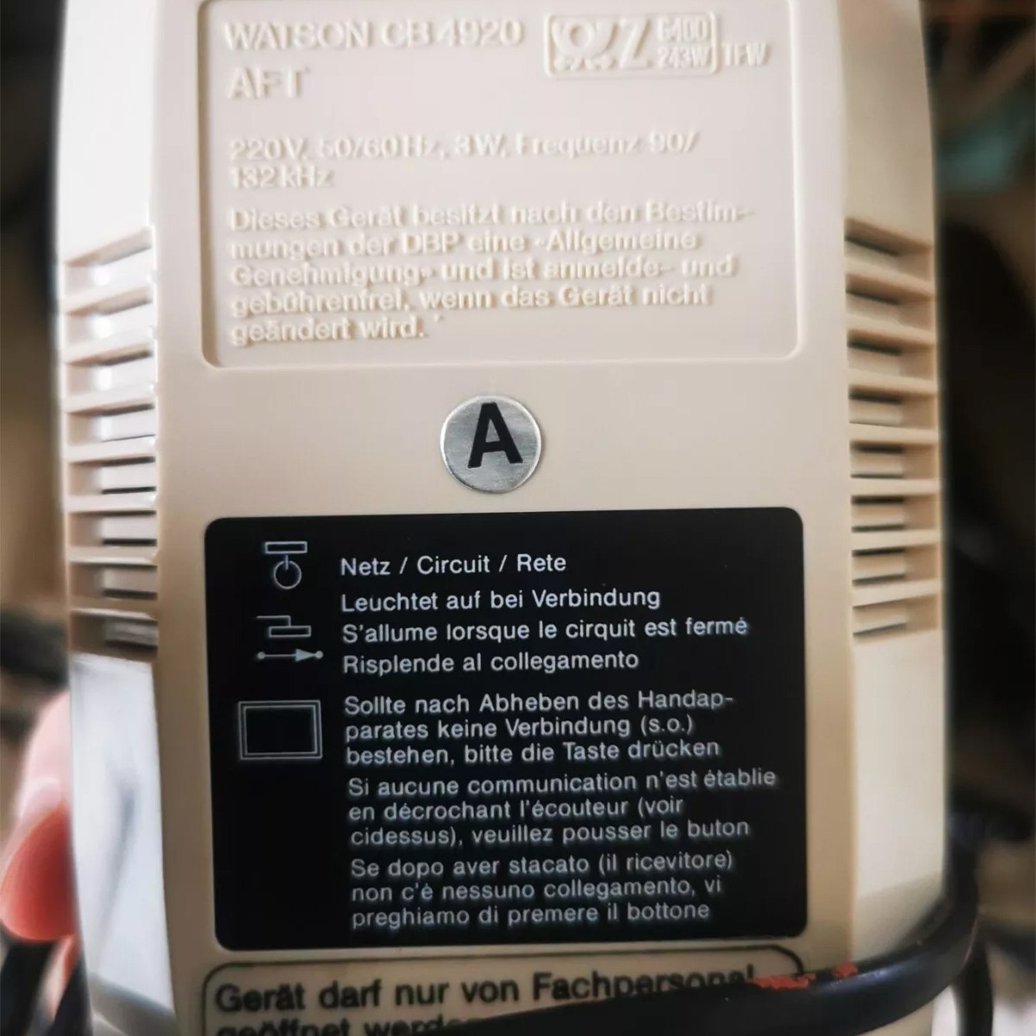 Powerline-Telefone (1 Paar) – Vintage – Telefonie über Stromnetz