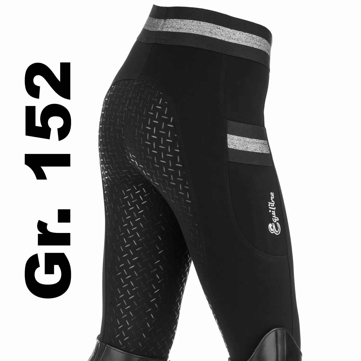 Kinder Grip-Reitleggings Aurelie von Equilibre, Größe 152
