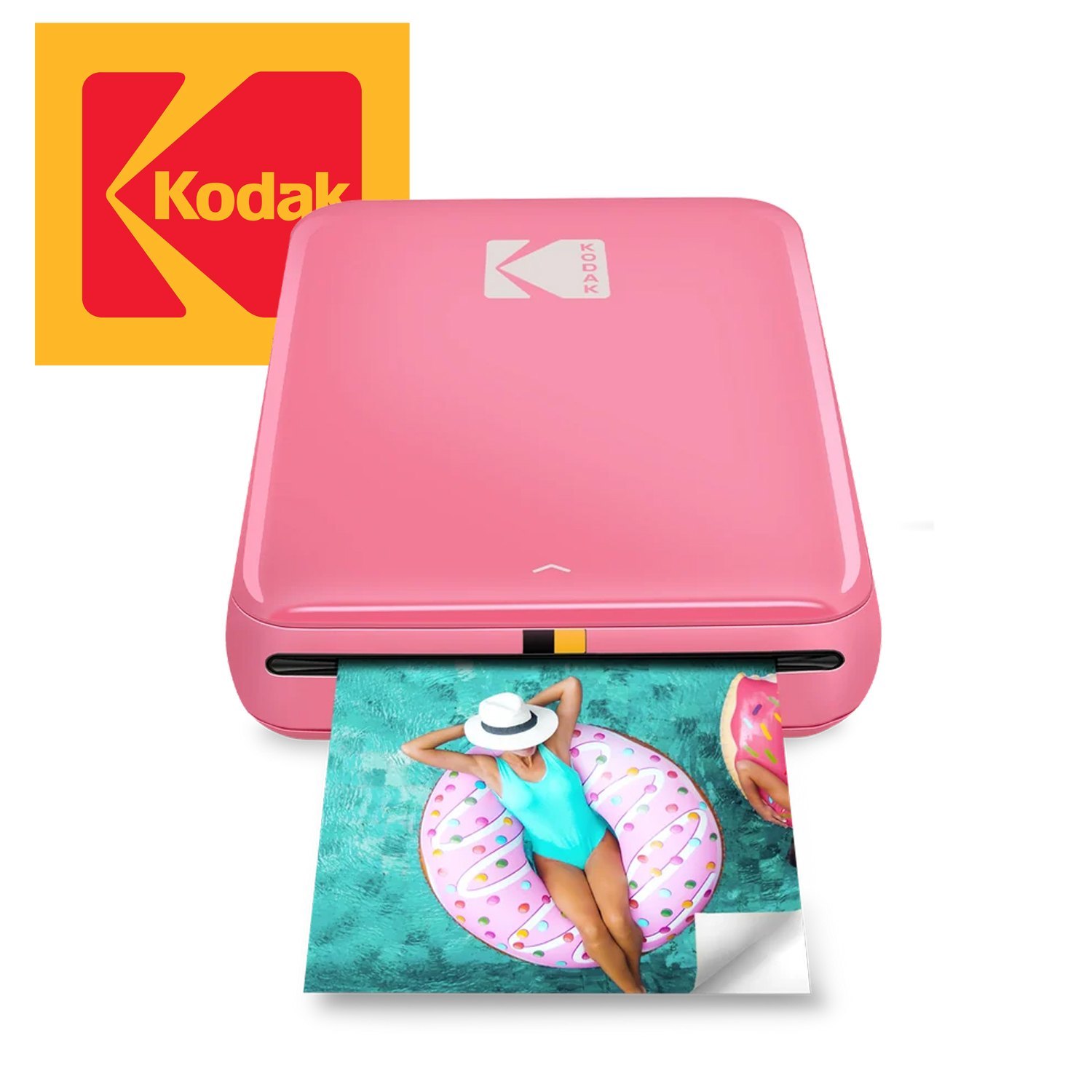 Kodak STEP Fotodrucker Pink + ZINK Papier + Tasche & Zubehör – kaum benutzt