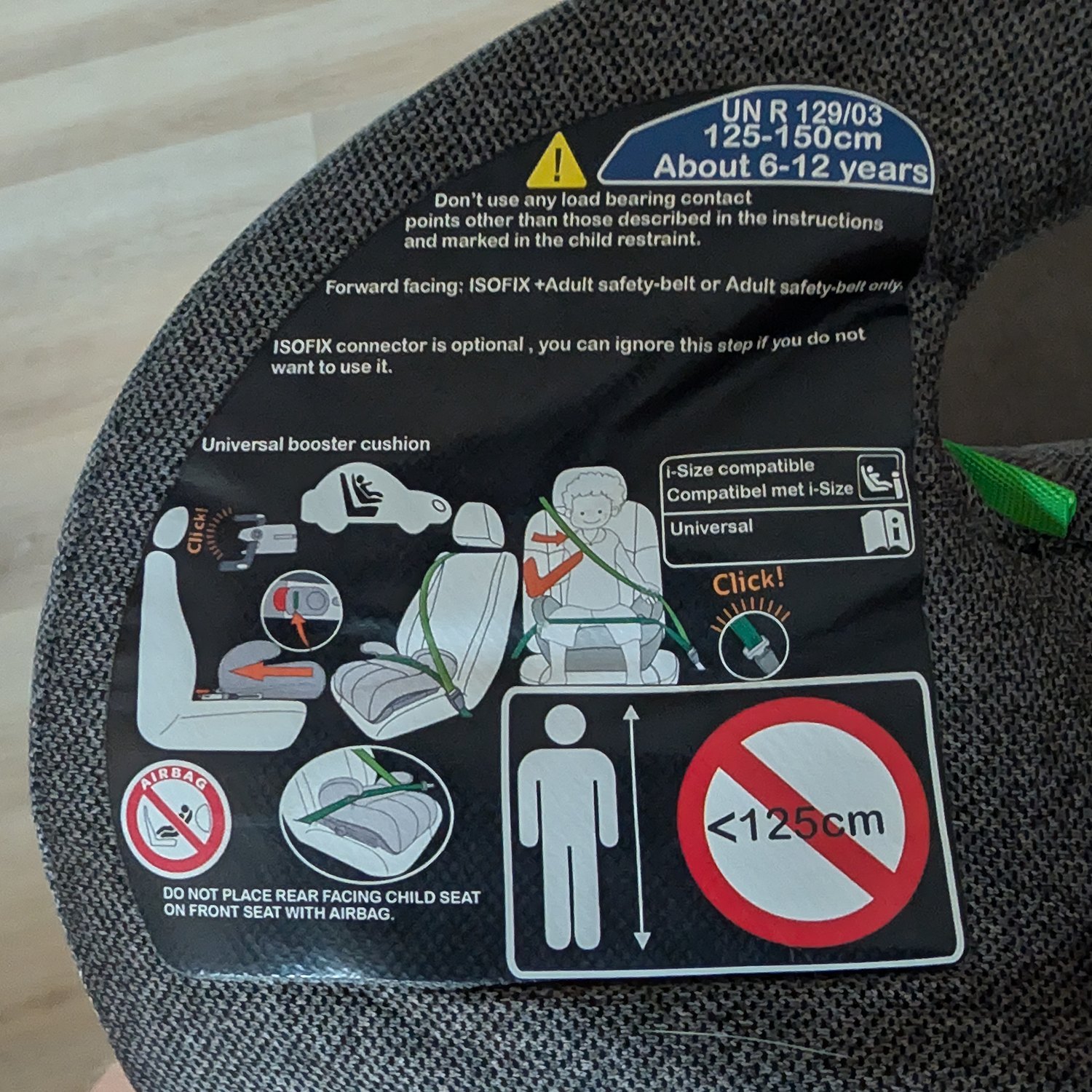 Fillikid i-Size Sitzerhöhung 125–150 cm mit ISOFIX – sehr guter Zustand